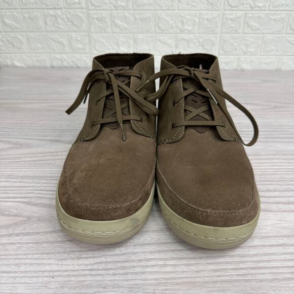 Teva Canyon Life Chukka Boots Men 11.5 Chocolate Chip Leather Suede Lace Up Flat main image 11